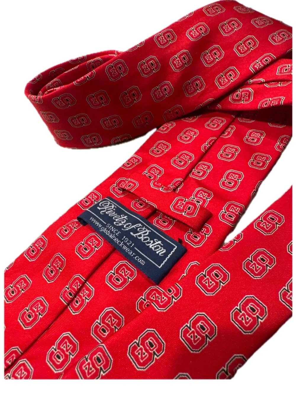 NC State Silk Red Patterned Men's Tie
